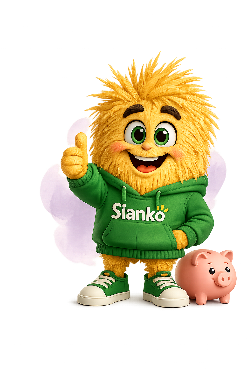 Sianko z kciukiem w górę